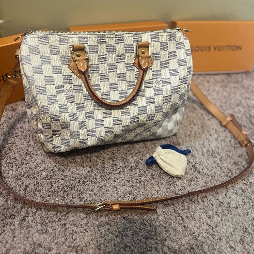 Louis Vuitton Damier Azur bandouliere speedy 30